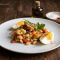 ENSALADA DE JUDIAS Y PIMIENTOS