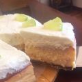 TARTA DE QUESO, LIMA Y CHOCOLATE BLANCO