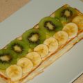 Banda de hojaldre con frutas