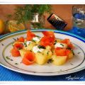 Ensalada de patatas y salmón ahumado