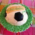 Un medio balón de chocolate y crema de dulce de[...]