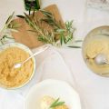 Bienmesabe canario con helado de aceite de oliva