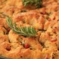 Focaccia de becon y romero fresco