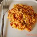 Arroz con ternera picada