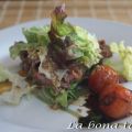 Ensalada de pato con vinagreta de mostaza y lima