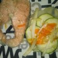 SALMÓN CON VERDURAS EN PAPILLOTE