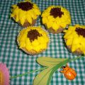 Decorar unos cupcakes de girasoles