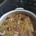 FIDEUÁ CON ALBÓNDIGAS Y GAMBAS
