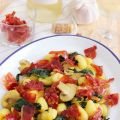 Crujiente de jamón serrano con ñoquis,[...]