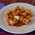 Pollo con piña en microondas