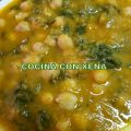 Garbanzos con espinacas, zanahoria y puerros,[...]