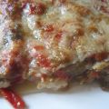 Lasaña de bacalao y escalibada