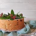 Angel Food Cake Moteado de Chocolate