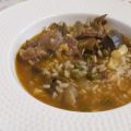 ARROZ CALDOSO DE ALCACHOFAS Y PRESA IBÉRICA