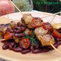 PINCHITOS DE LOMO DE CERDO CON FRIJOLES