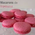 ♥ Macarons de frambuesa