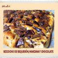 BIZCOCHO DE REQUESÓN, MANZANA Y CHOCOLATE