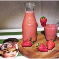 Batido de fresas con leche de avena casera