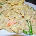 Farfalle bolletus con salsa de mango, salmón y[...]