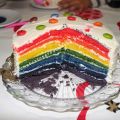 Tarta arcoiris.
