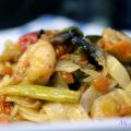 NOODLES DE ARROZ CON VERDURAS Y GAMBAS: