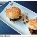 Miniburguer de lentejas y boletus caramelizado