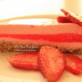 Tarta mouse de gelatina de fresas