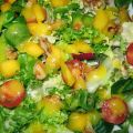 Ensalada de fiesta con vinagreta de mango