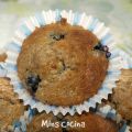 Magdalenas de avena con arándanos