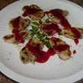 SOLOMILLO CON COULIS DE FRESAS