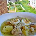 Patatas con Rape en salsa verde
