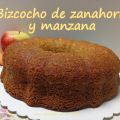 Bizcocho de zanahoria y manzana