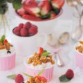 Frutos rojos con balsámico y galletas speculoos