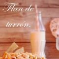 Flan de turrón