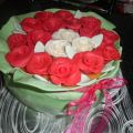 Tarta ramo de rosas para mamá