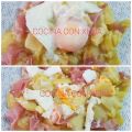 Huevos rotos con jamón en microondas