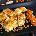 Pasta salteada con frutos secos
