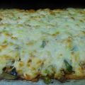 PIZZA DE SALMON Y VERDURAS