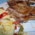 Chuletón con Patatas Panadera