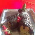 Tronco de Navidad relleno de turrón