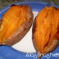 Boniatos asados y galletas para halloween