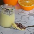Vasitos de crema de naranja.