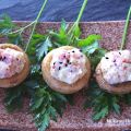 Champiñones rellenos a la carbonara