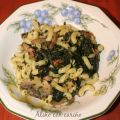 PASTA CON ACELGAS Y BACON