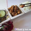 POLLO TERIYAKI  Y  SU GUARNICIÓN