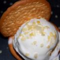 Helado de plátano y galleta, con 
