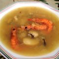 Sopa de pescado con Tapioca