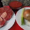 Ossobuco en salsa.