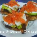 Hojaldres de Ensalda de Queso y Salmón