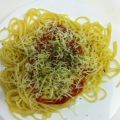 Espagueti Con Salsa De Tomate y Queso